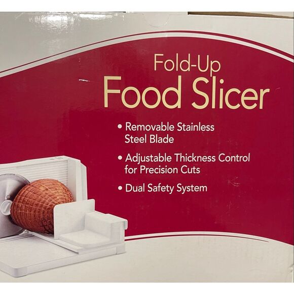 Rival Fold-Up Food Slicer Model 1042 WN 6.5" Stainless Steel Blade - Picture 3 of 4